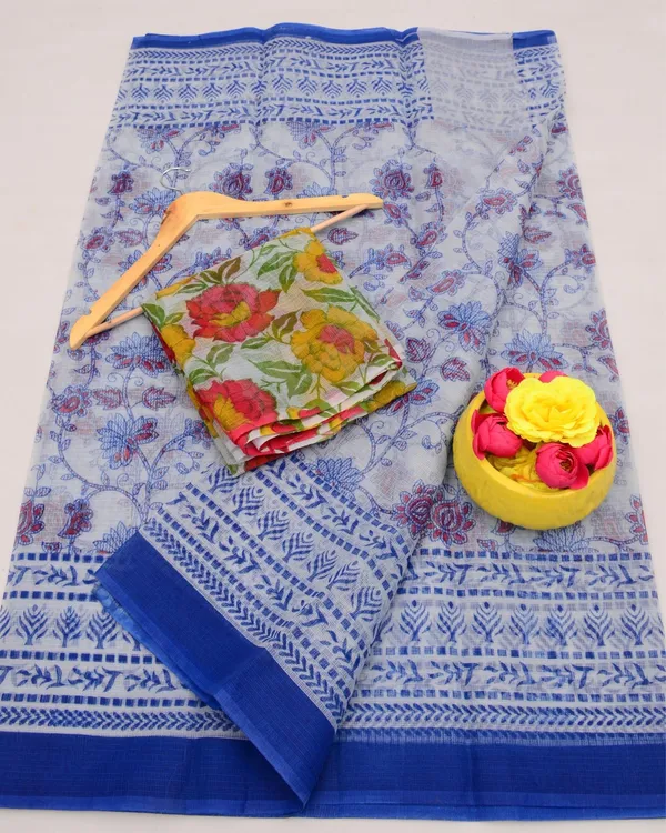 Kalam_Dawat_Soft_Off_White_Kota_Doria_Kalamkari_Saree