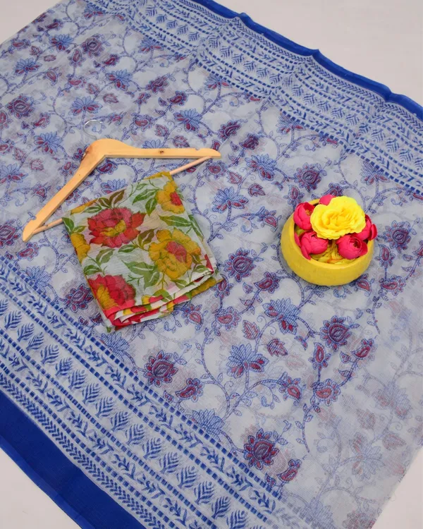 Kalam_Dawat_Soft_Off_White_Kota_Doria_Kalamkari_Saree