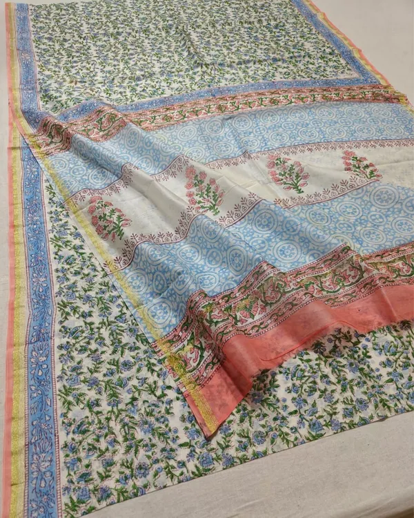 Whispering_Petals_Blockprint_Chanderi_Silk_Saree_Beige