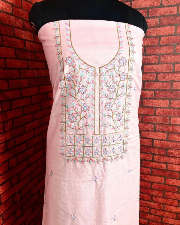 Gulmohar_Slub_Linen_Rose_Pink_Unstitched_Suit
