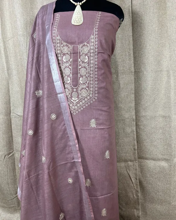 Gulmohar_Slub_Linen_Mauve_Unstitched_Suit