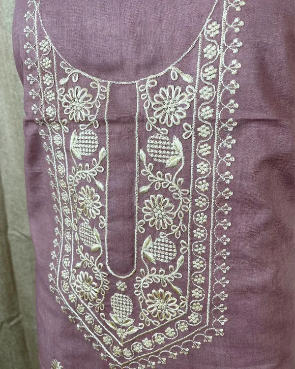 Gulmohar_Slub_Linen_Mauve_Unstitched_Suit