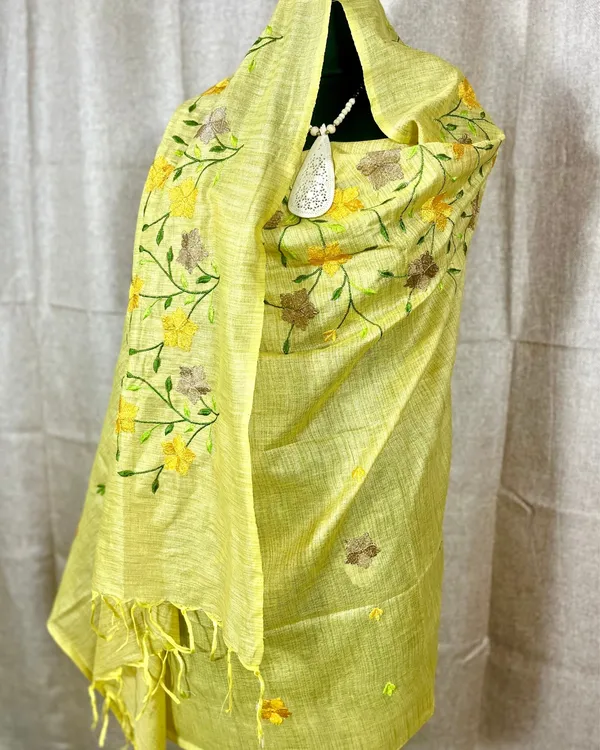 Gulmohar_Khadi_Cotton_Embroidered_Mustard_Yellow_Suit