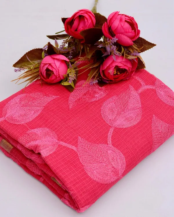 Pankhudi_Kota_Doria_Sweet_Pink_Saree_Embroidered