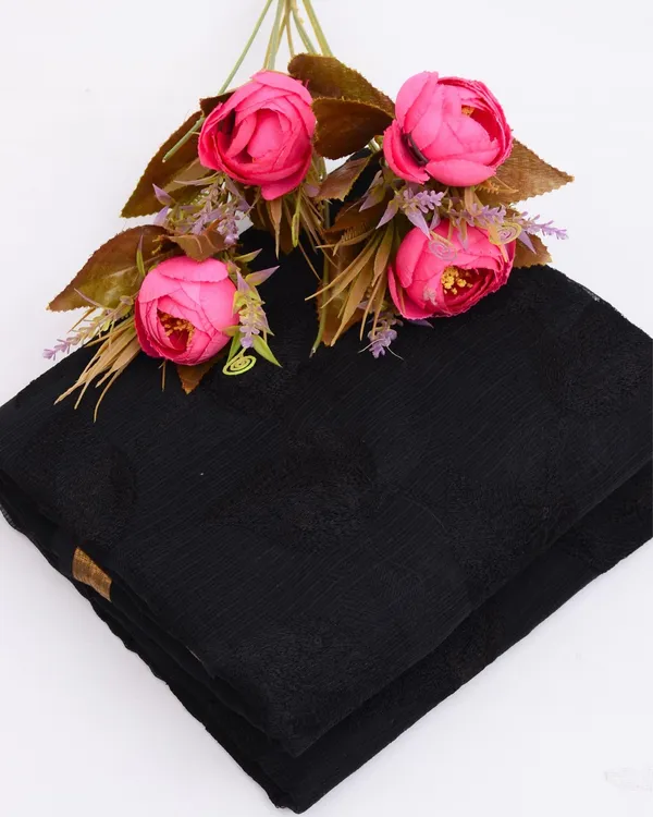 Pankhudi_Kota_Doria_Intense_Black_Saree_Embroidered