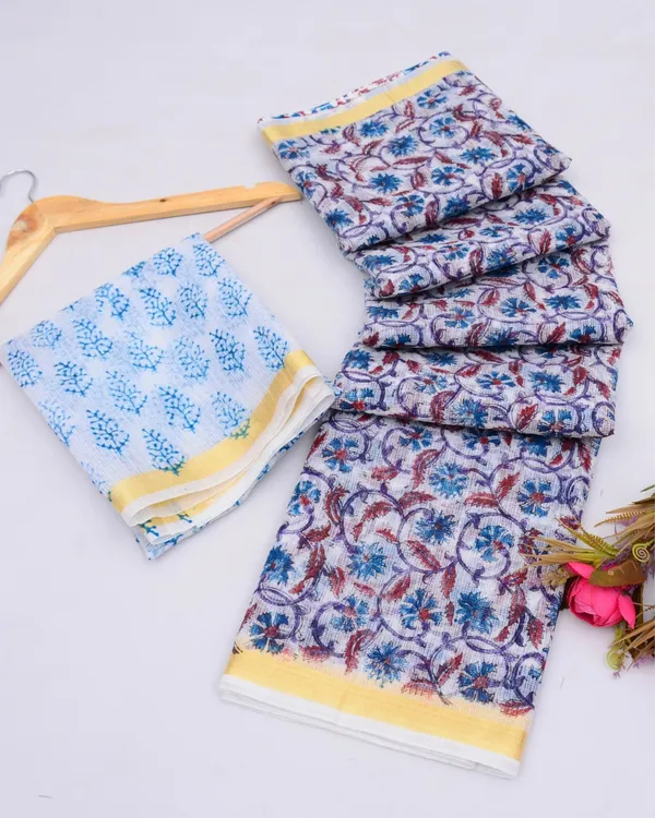 Craft_Couture_Kota_Doria_Calm_Blue_Blockprinted_Saree