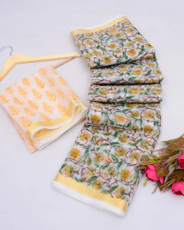Craft_Couture_Kota_Doria_Joyful_Yellow_Blockprinted_Saree