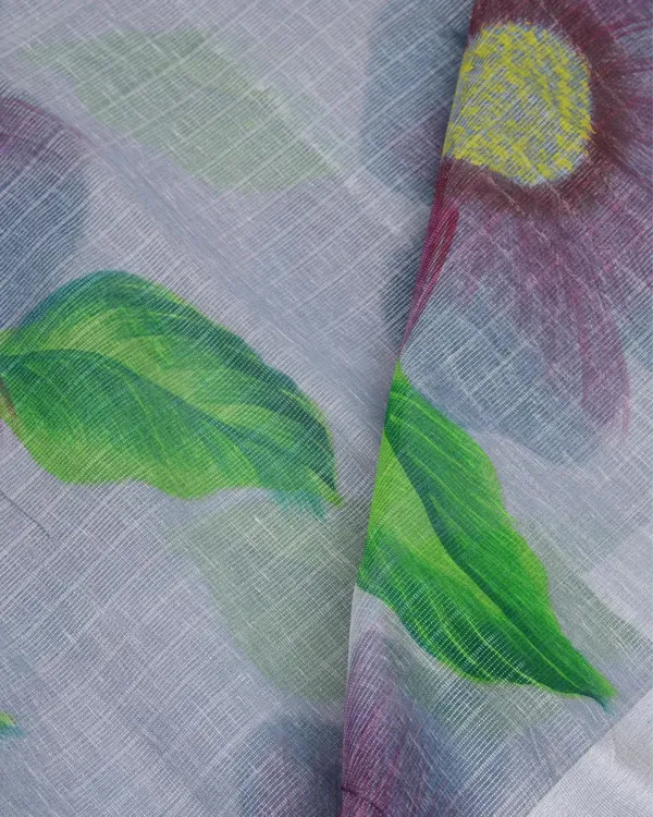 Chitralekha_Hand_Painted_Kota_Linen_Dark_Purple_Saree
