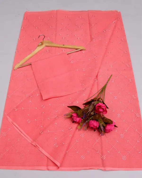 Pankhudi_Kota_Doria_Tender_Peach_Saree_Embroidered
