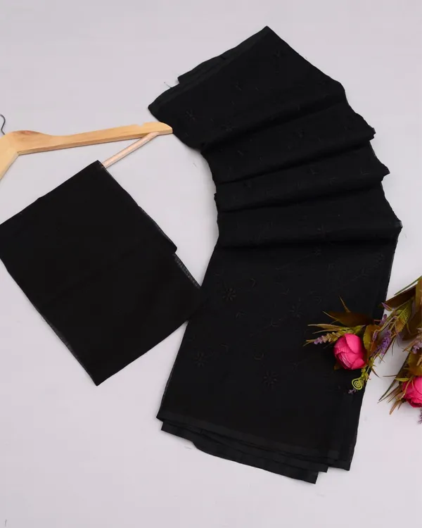 Pankhudi_Kota_Doria_Deep_Black_Saree_Embroidered