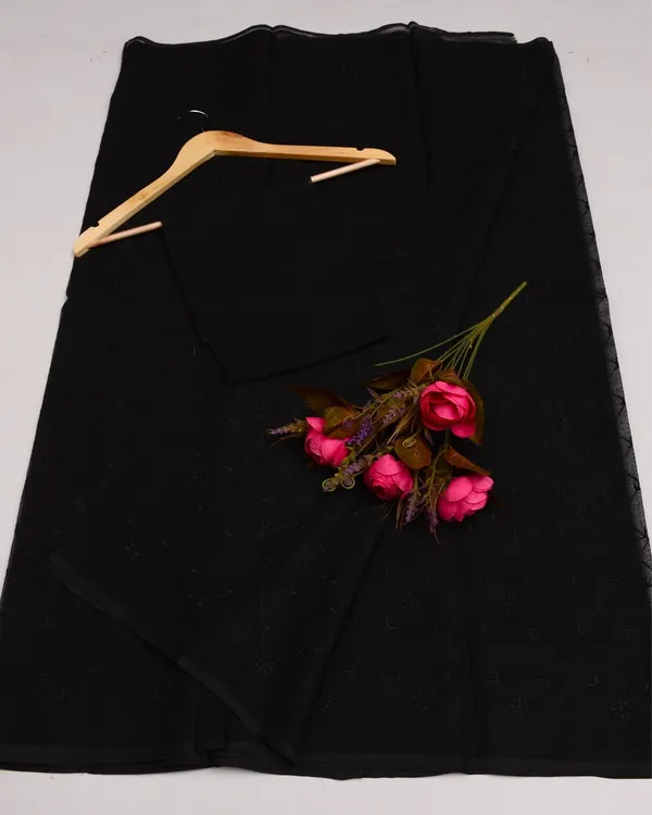 Pankhudi_Kota_Doria_Deep_Black_Saree_Embroidered