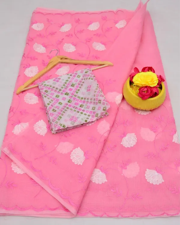 Pankhudi_Embroidered_Kota_Doria_Froly_Pink_Saree
