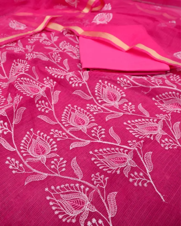Kashidakari_Embroidered_Kota_Doria_Magenta_Pink_Suits