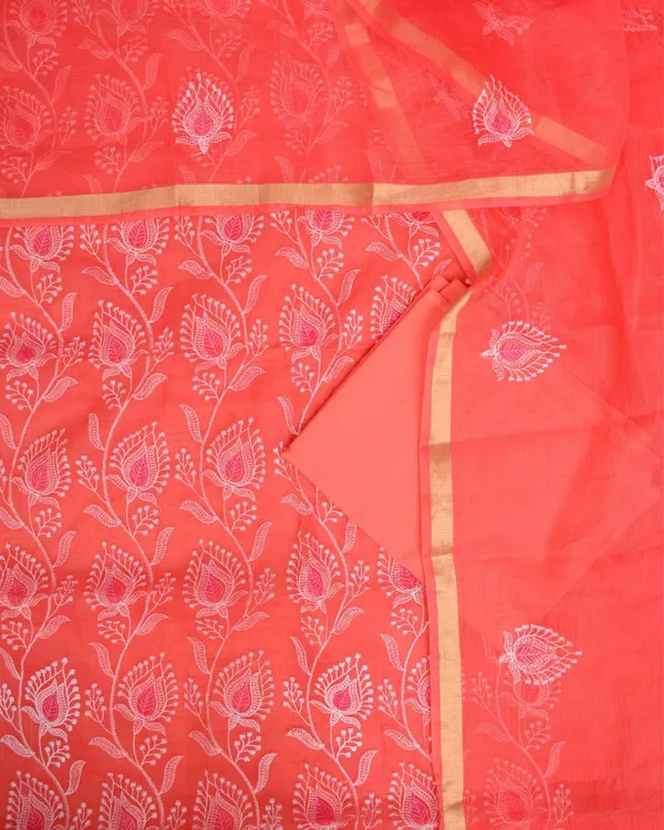 Kashidakari_Embroidered_Kota_Doria_Warm_Red_Suits