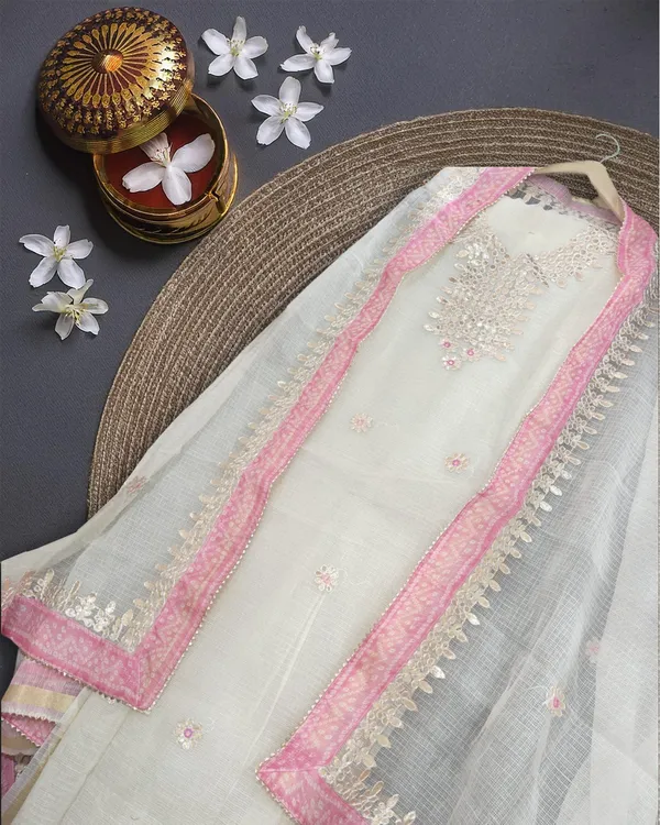 Glimmering_Kota_Doria_Gota_Patti_Snowy_White_Suit