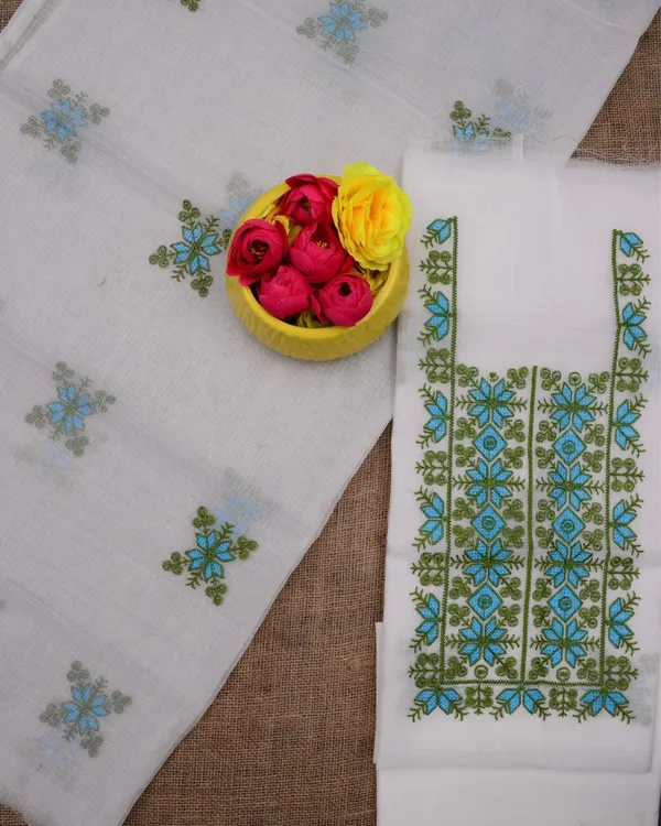 Kashidakari_Kota_Doria_Embroidered_Pure_White_Suit