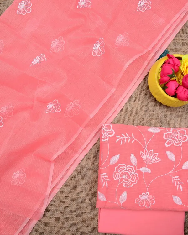 Kashidakari_Kota_Doria_Dark_Peach_Embroidered_Suit