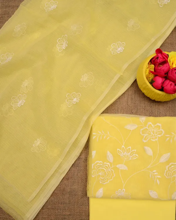 Kashidakari_Kota_Doria_Embroidered_Sunny_Yellow_Suit