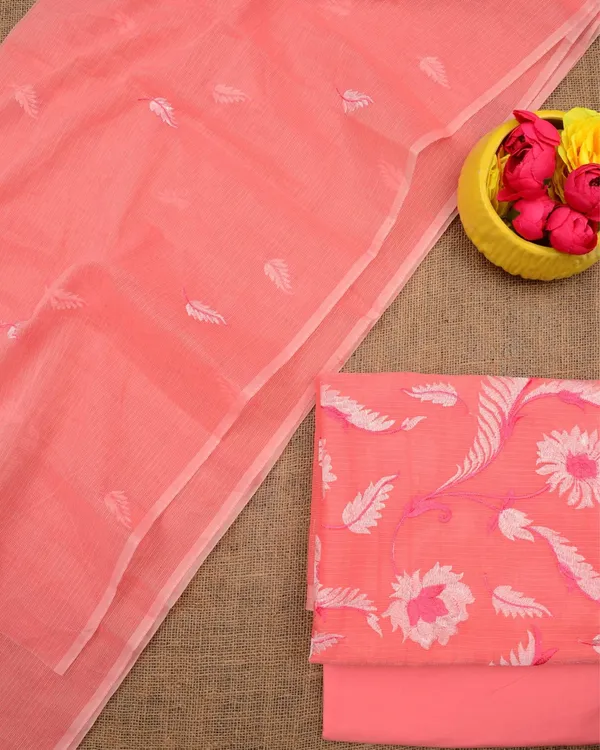 Kashidakari_Kota_Doria_Embroidered_Blush_Peach_Suit