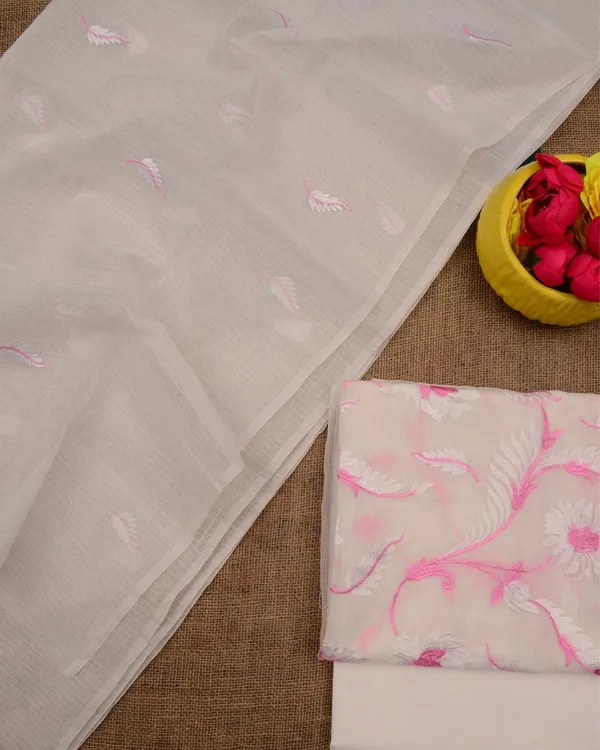 Kashidakari_Kota_Doria_Embroidered_Linen_White_Suit