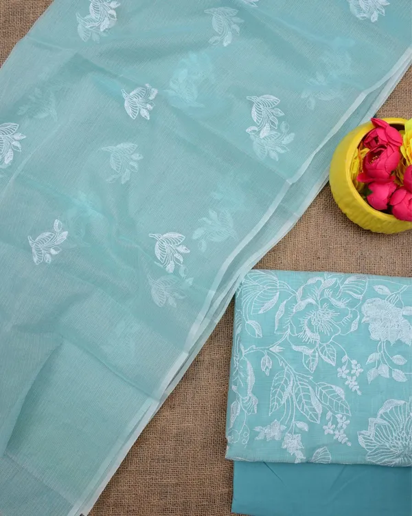 Kashidakari_Kota_Doria_Light_Blue_Embroidered_Suit