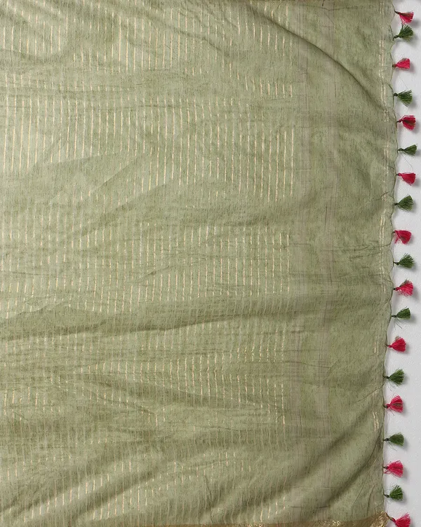 Ethereal_Silk_Linen_Embroidered_Olive_Green_Saree