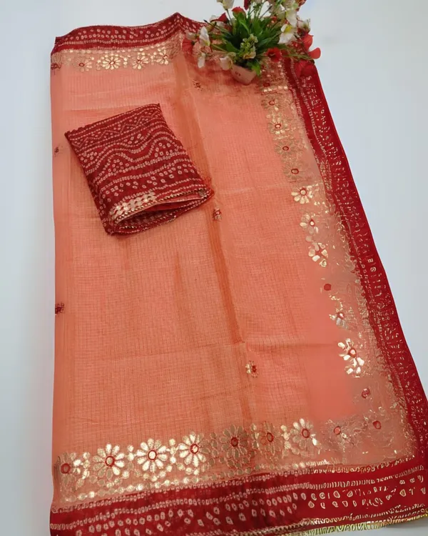 Gilded_Grace_Kota_Cotton_Gota_Patti_Saree_Peach