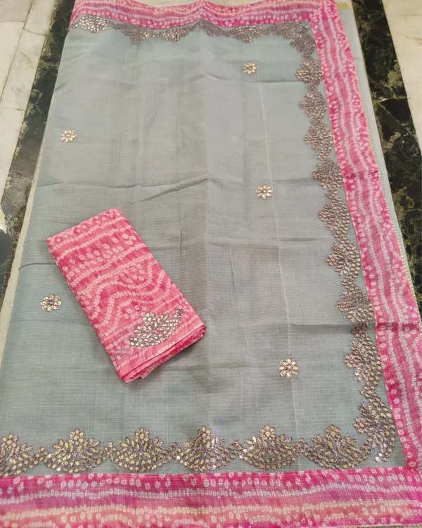 Tye_&_Drape_Kota_Cotton_Kachi_Gotta_Gray_Saree