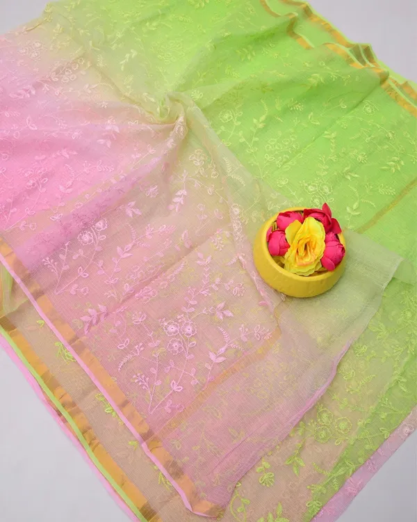 Delicate_Pure_Cotton_Kota_Doria_Multicolor_Saree