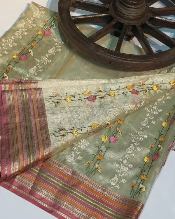 Rang_Aur_Noor_Beige_Banarasi_Tissue_Silk_Saree