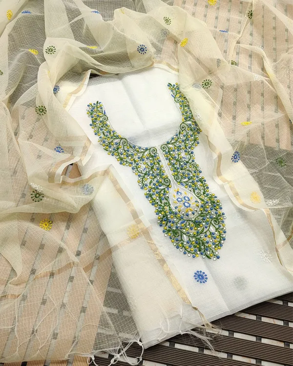 Pankhudi_Embroidered_Kota_Cotton_Pure_White_Suit_(Top+Dupatta)