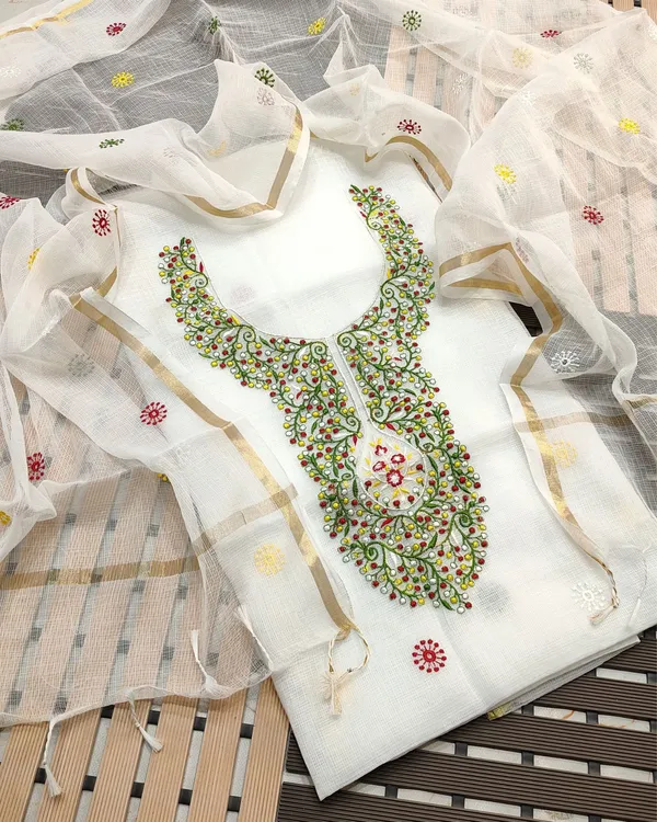 Pankhudi_Embroidered_Kota_Cotton_Radiant_White_Suit_(Top+Dupatta)