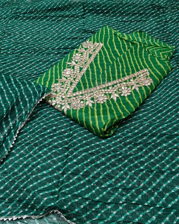 Pankhudi_Gota_Patti_Kota_Cotton_Silk_Dark_Green_Suit