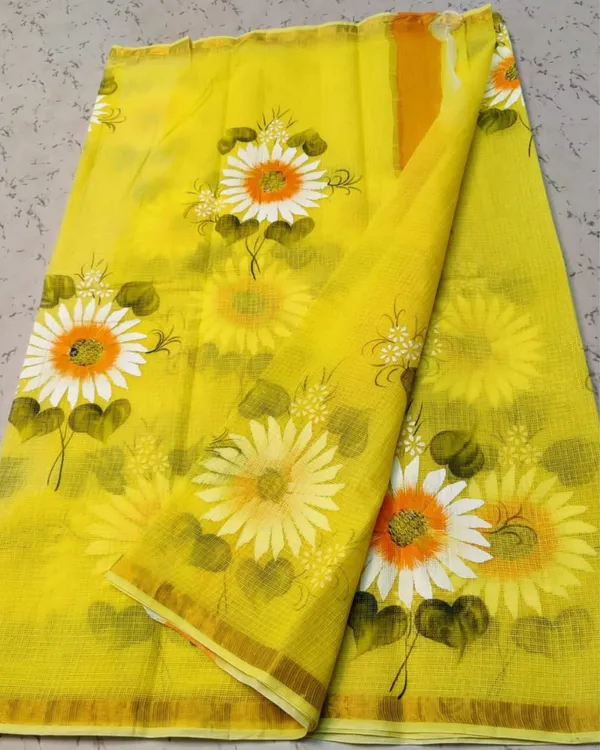 Qalamon_Ke_Nishan_Kota_Cotton_Bright_Yellow_Saree