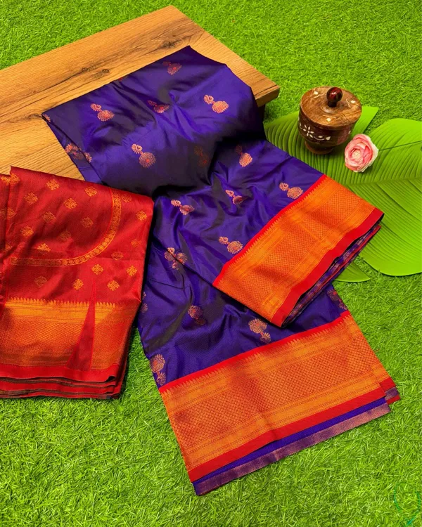 Marathi_Mood_Paithani_Silk_Meenakari_Buti_Royal_Violet_Saree