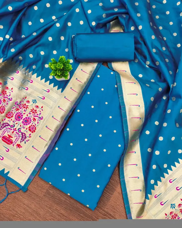 Noor-e-Banaras_Lichi_Silk_Royal_Blue_Brocade_Suit