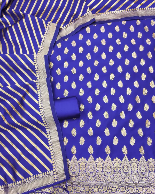 Noor-e-Banaras_Lichi_Silk_Blue_Suit_Brocade_Weaving