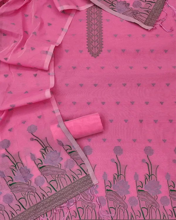 Noor-e-Banaras_Thread_Work_Cotton_Suit_Fuchsia_Pink
