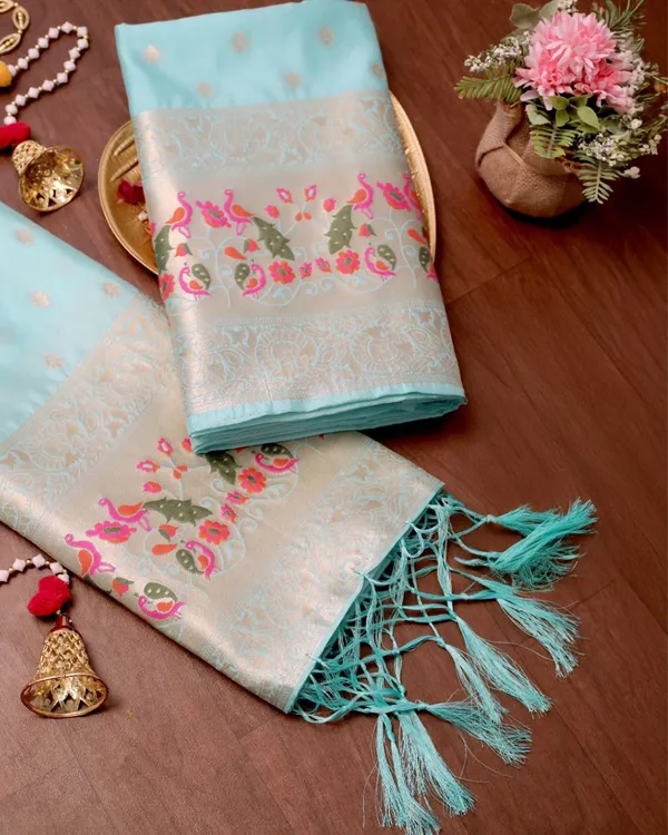 Noor-e-Banaras_Lichi_Silk_Brocade_Light_Blue_Suit