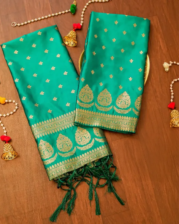 Noor-e-Banaras_Lichi_Silk_Brocade_Weaving_Teal_Green_Suit