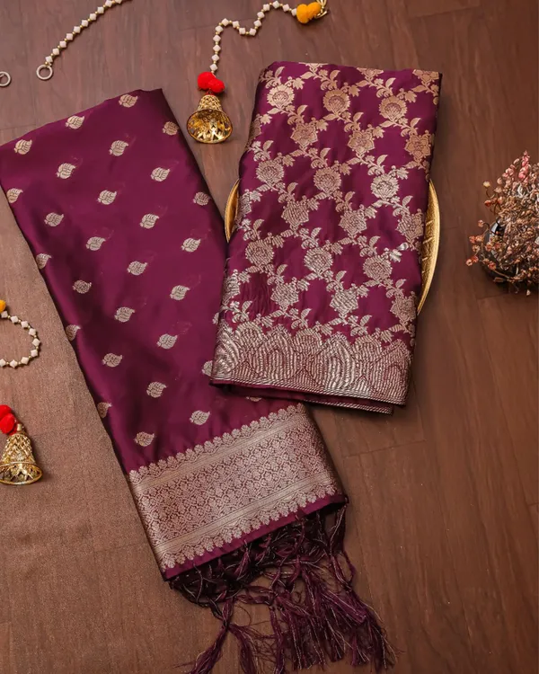 Noor-e-Banaras_Lichi_Silk_Maroon_Brocade_Weaving_Suit