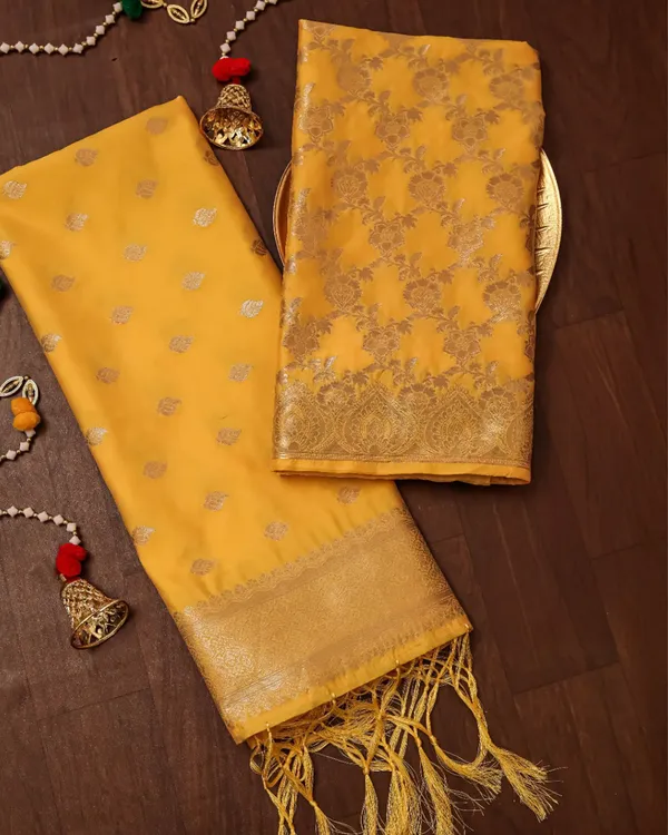 Noor-e-Banaras_Lichi_Silk_Yellow_Brocade_Weaving_Suit