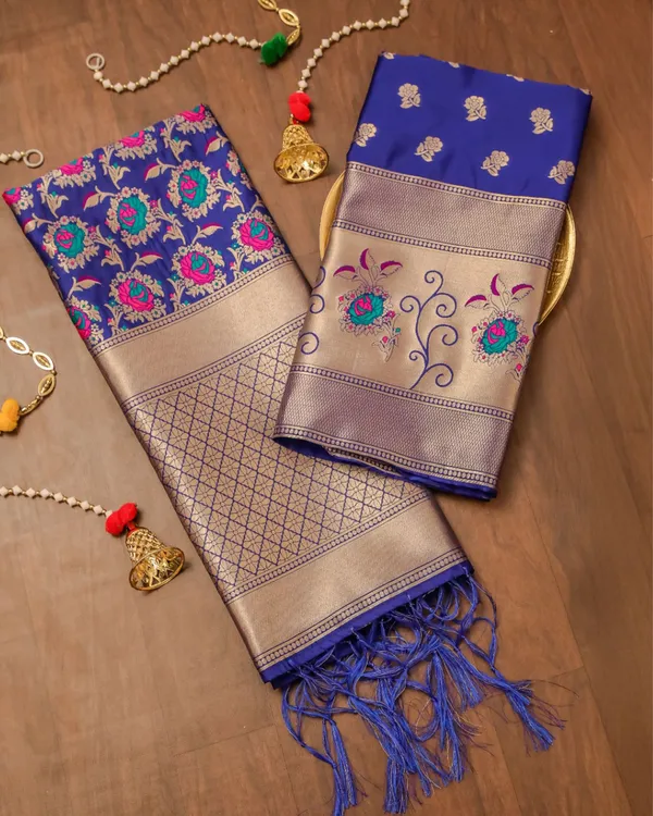 Noor-e-Banaras_Brocade_Weaving_Lichi_Silk_Suit_Royal_Blue