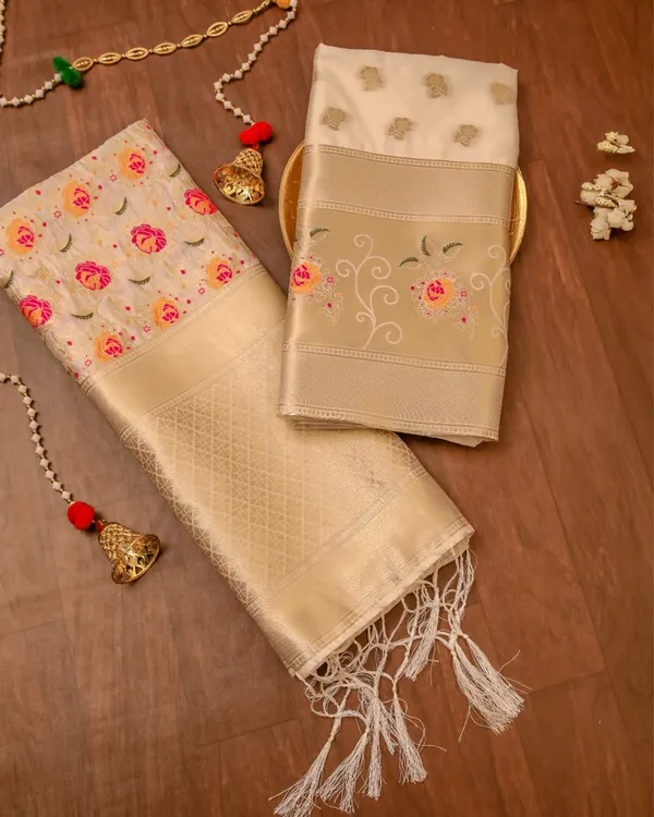 Noor-e-Banaras_Peach_Brocade_Weaving_Lichi_Silk_Suit