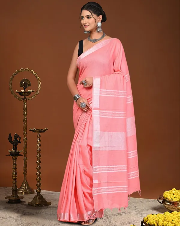 Noor-e-Linen_Hand_Dyed_Blush_Pink_Saree