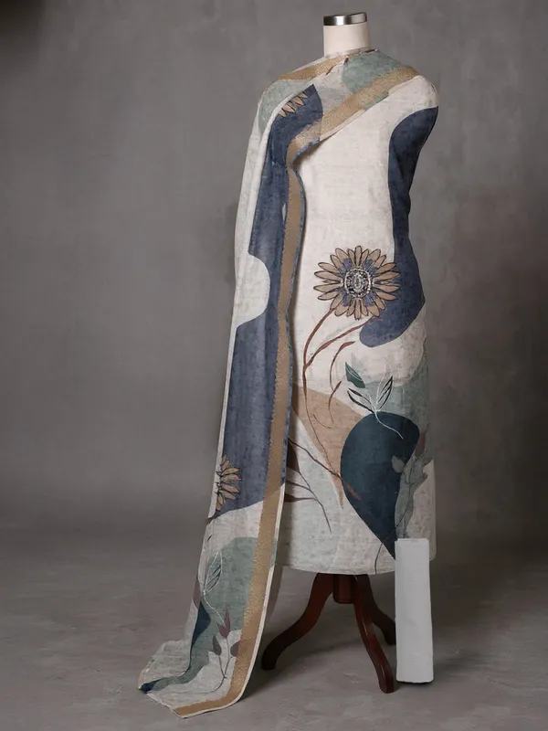 Noor-e-Banaras_Brocade_Linen_Suit_Warm_Beige