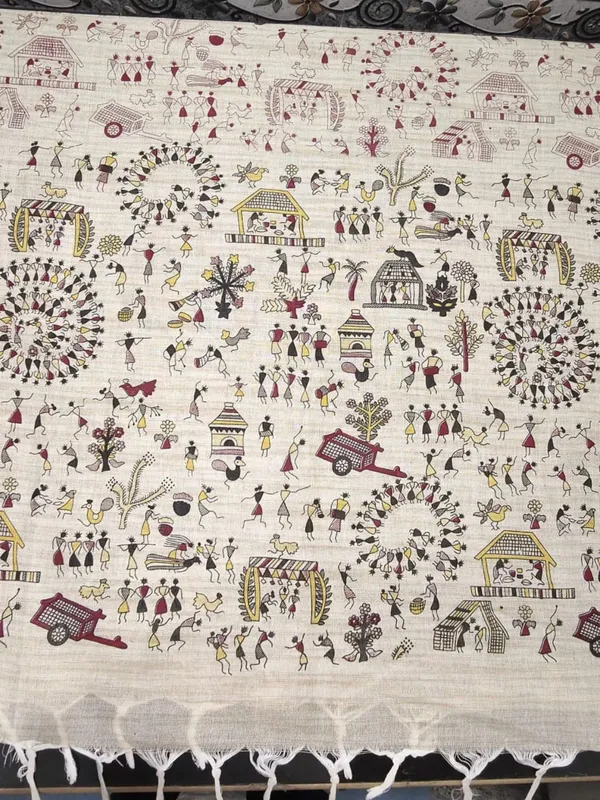Soft_Madhubani_Khadi_Cotton_Suit_Beige_&_Yellow