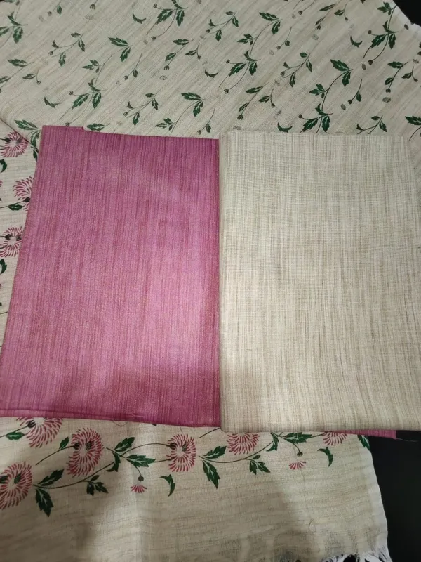 Pure_Madhubani_Khadi_Cotton_Suit_Beige_&_Rose_Pink