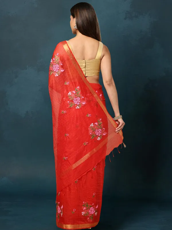 Silken_Stitches_Kota_Silk_Embroidered_Saree_Red