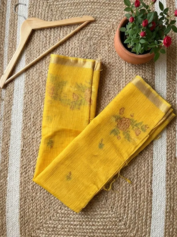 Bunavat_Handdyed_Kota_Silk_Embroidery_Saree_Yellow